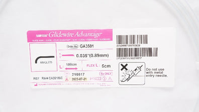 Terumo CA35185C RadiFocus Glidewire Advantage Angled .035inch x 180 x 5cm (x)